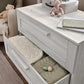 Atlas 3 Drawer Dresser & Changing Unit - Nimbus White