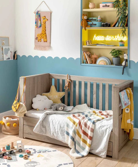 Mamas & Papas Franklin Cotbed - Grey Wash | Mamas & Papas, Babies, Nursing, Cot
