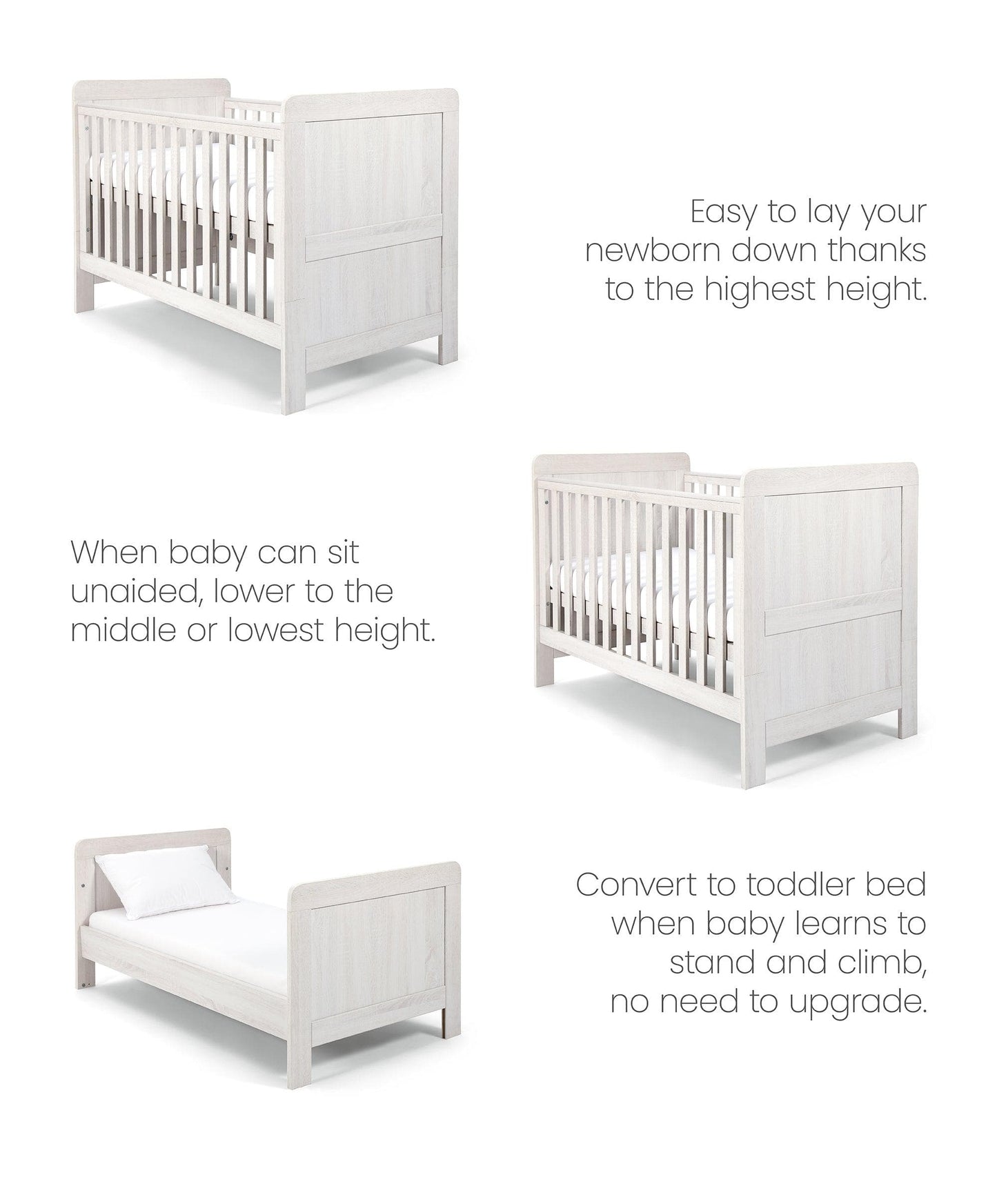 Atlas Cotbed - Nimbus White