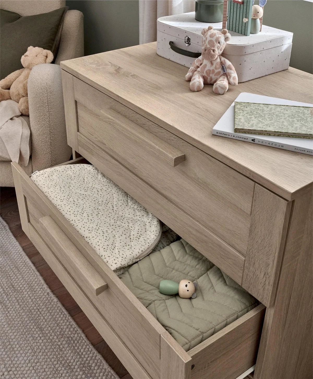 Mamas & Papas Atlas Dresser Changer - Light Oak | Mamas & Papas, Babies, Nursing, Dresser