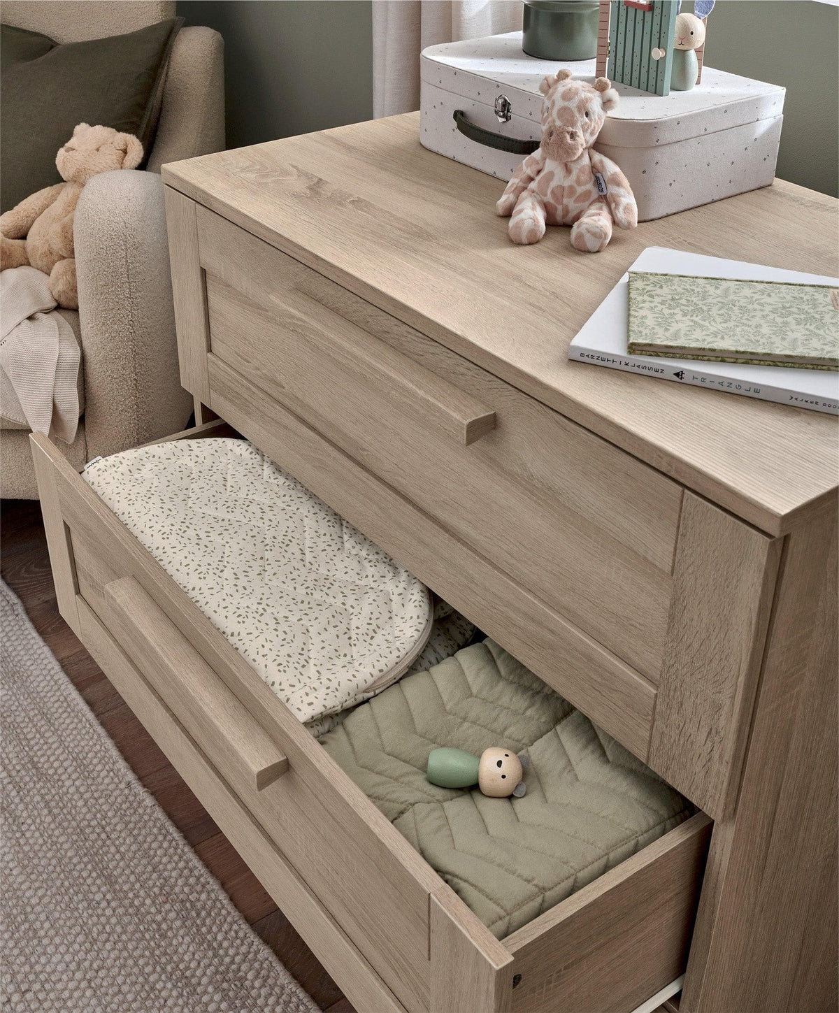 Atlas Dresser Changer - Light Oak