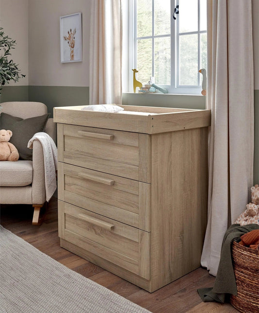 Mamas & Papas Atlas Dresser Changer - Light Oak | Mamas & Papas, Babies, Nursing, Dresser