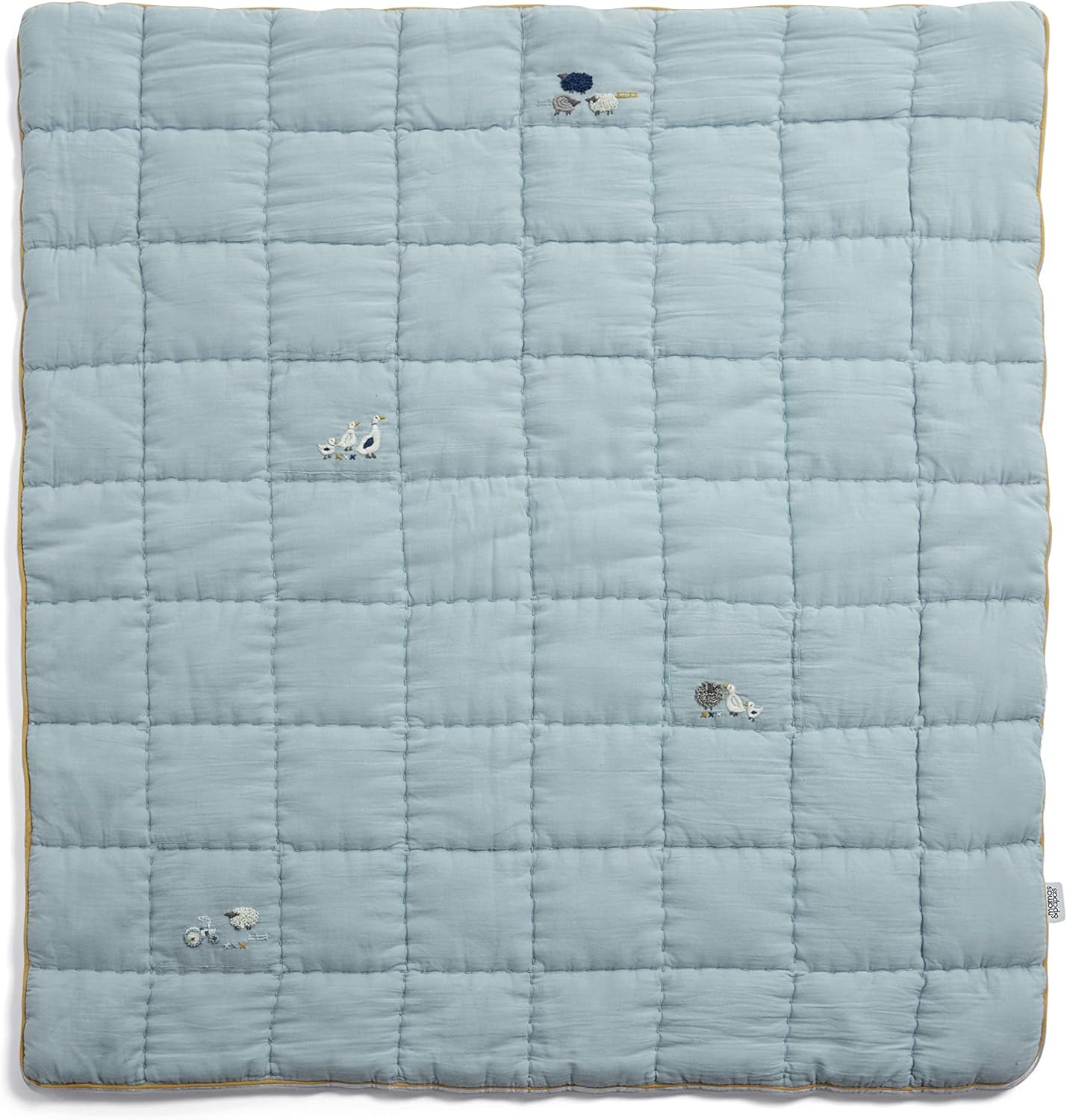 Mamas & Papas Welcome To The World Quilt Bedding Cotbed - Blue | Mamas & Papas, Babies, Nursing, Nursery Bedding