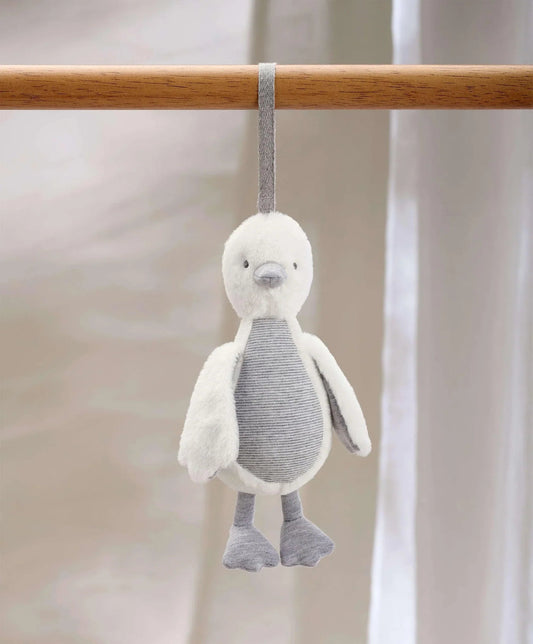 Mamas & Papas Welcome To The World Chime Duck Travel Toy - Grey | Mamas & Papas, Babies, Nursing, Plush Toy