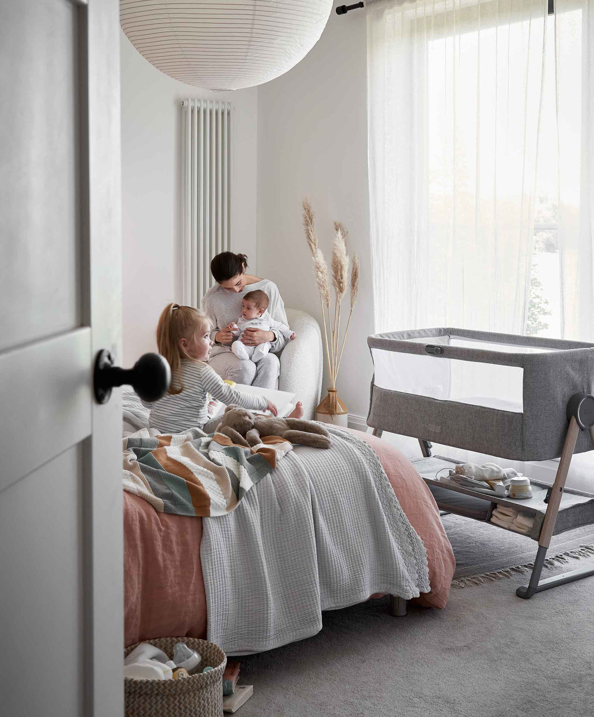 Mamas & Papas Bedside Crib - Grey | Mamas & Papas, Babies, Nursing, Bedside Crib