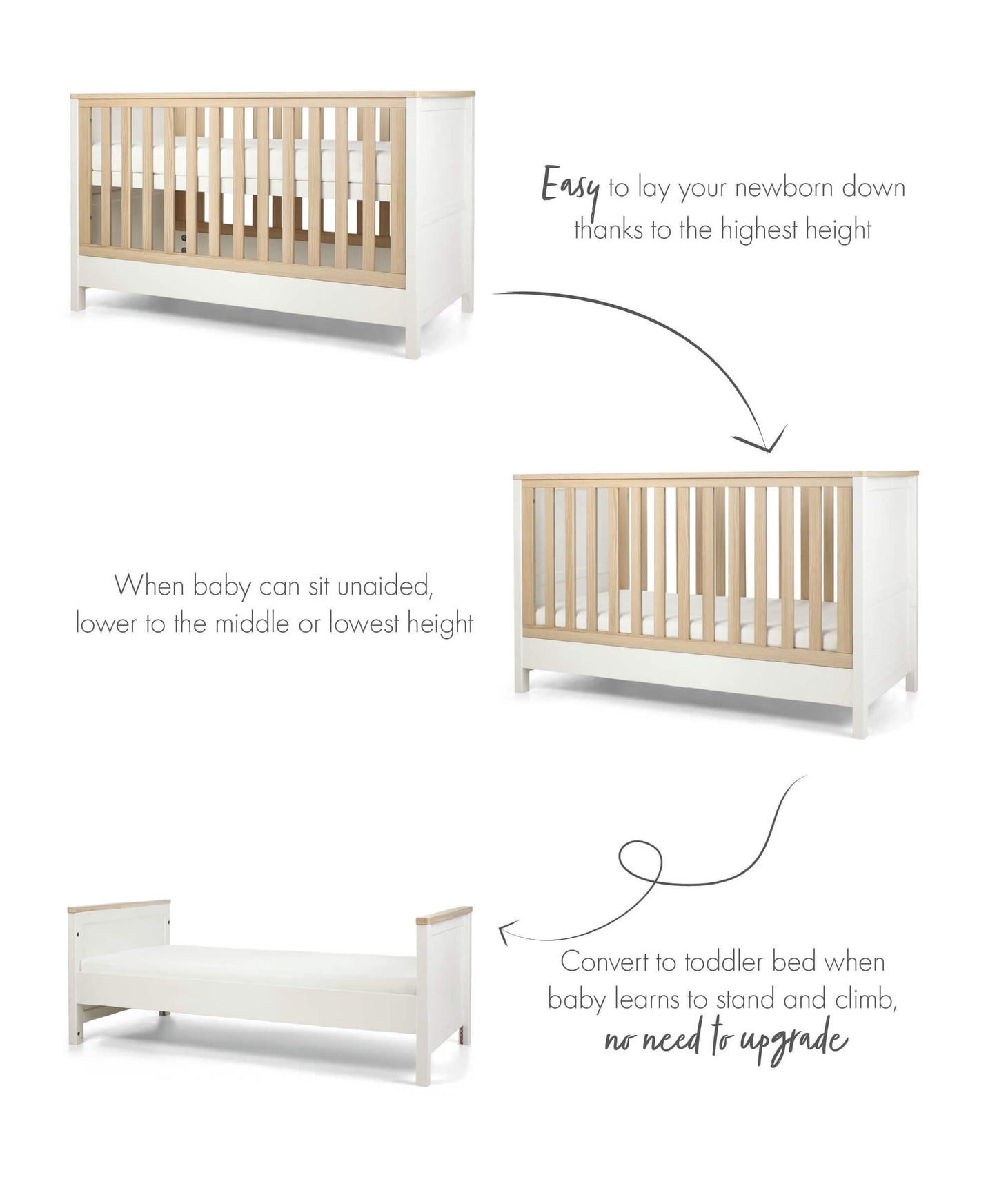 Harwell Cotbed - White