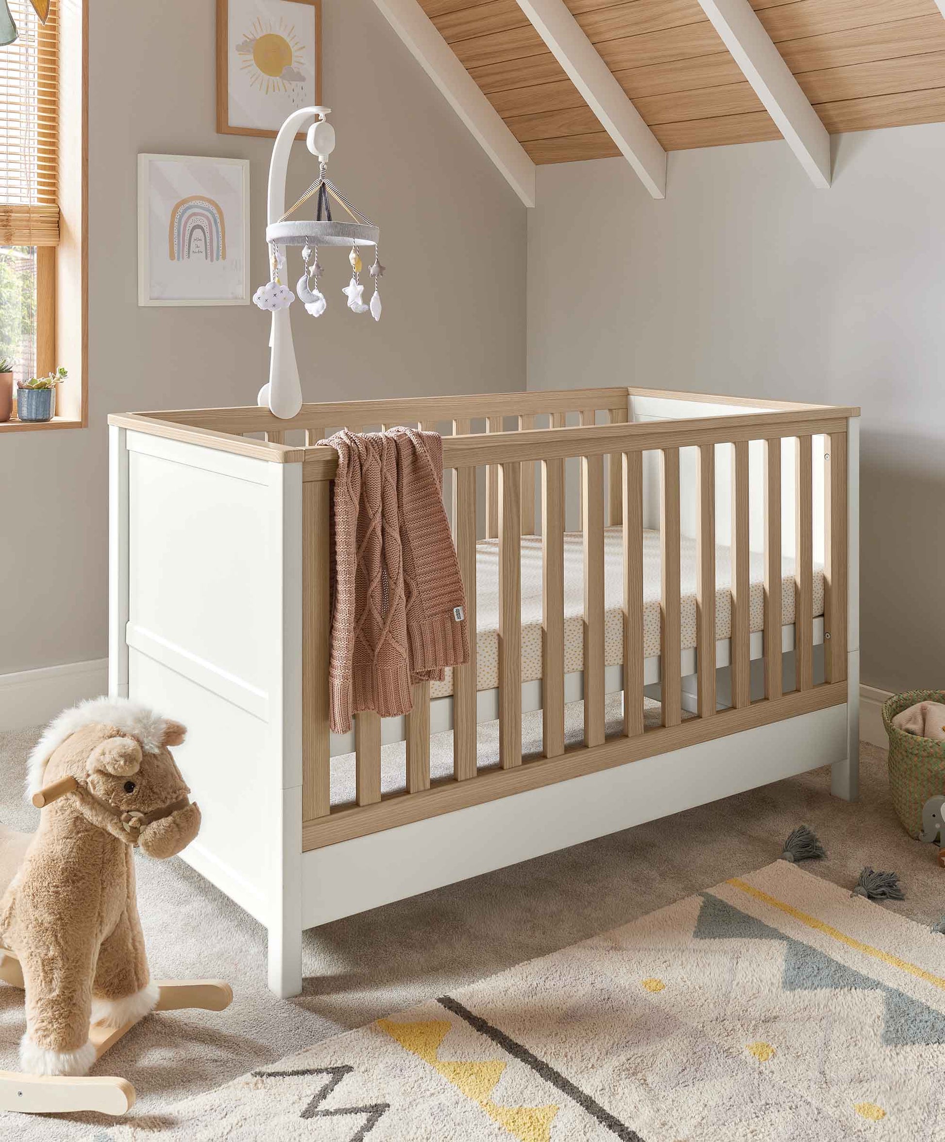 Mamas & Papas Harwell Cotbed - White