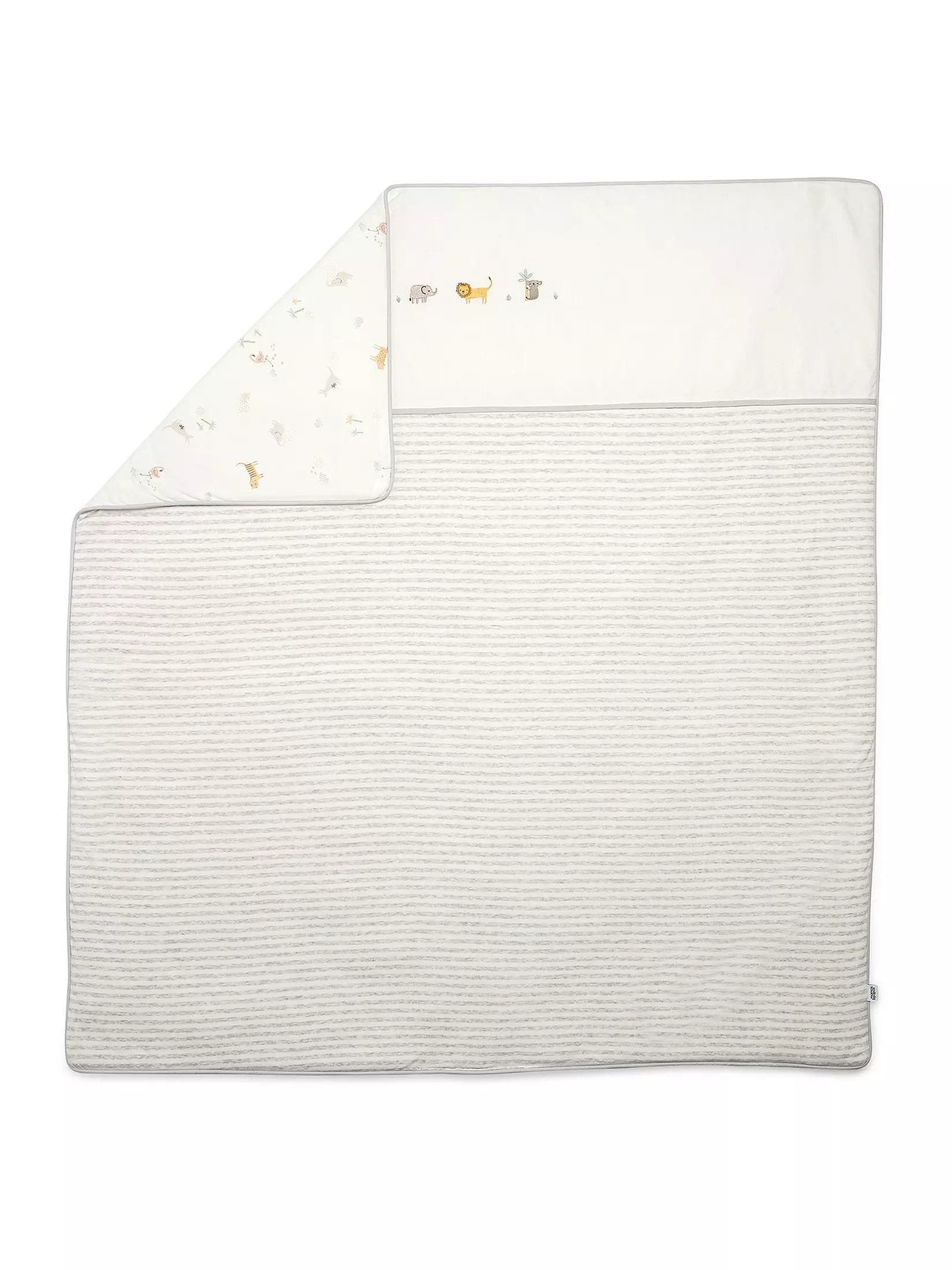 Mamas & Papas 25 Tog Nursery Quilt - Wildly Adventures - White Grey | Mamas & Papas, Babies, Nursing, Nursery Bedding