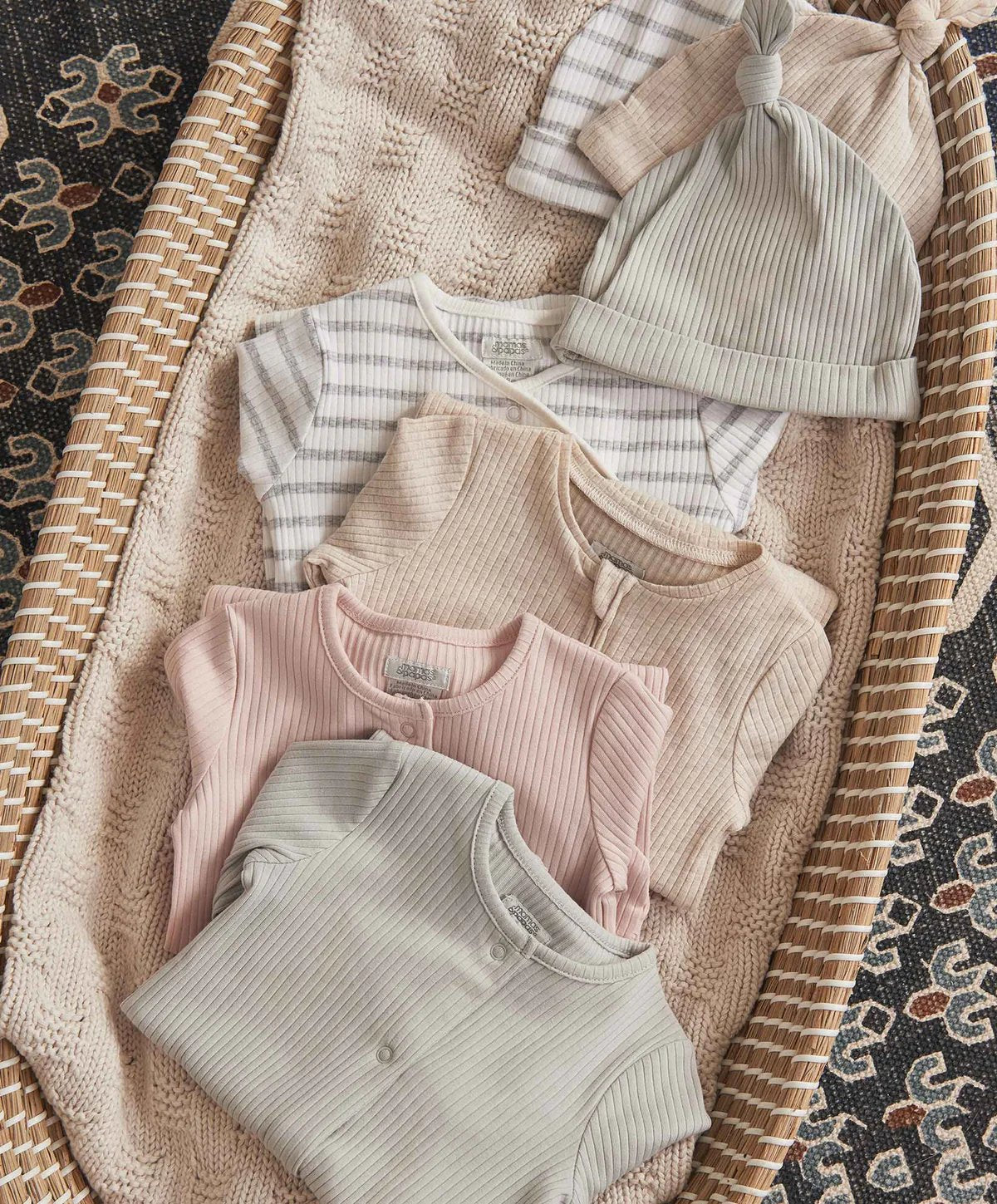 Mamas & Papas Organic Cotton Ribbed Hat - Oatmeal | Mamas & Papas, Babies, Nursing, Accessory