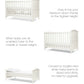 Flyn Cotbed - White