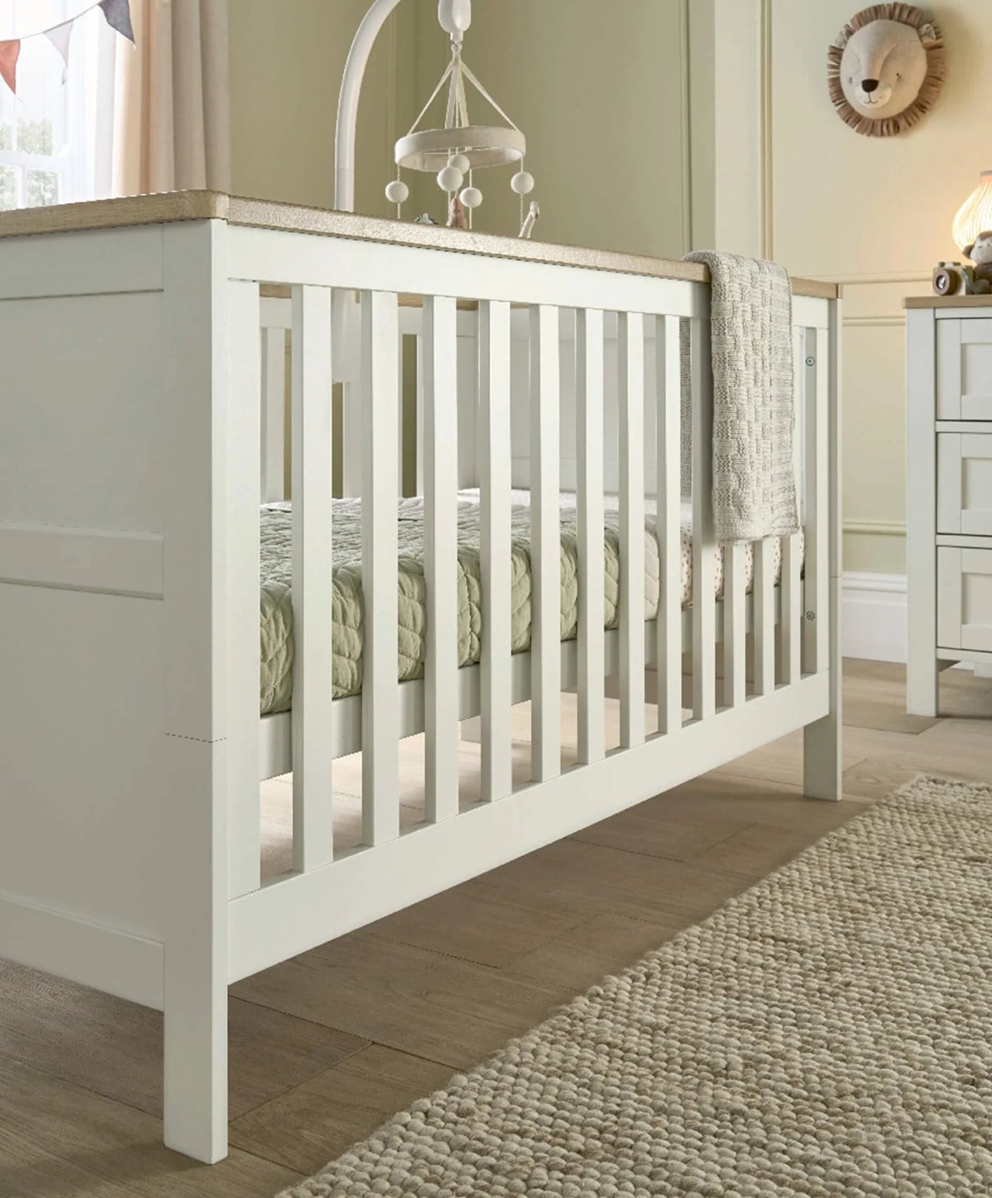Mamas & Papas Wedmore Cotbed - White/Natural | Mamas & Papas, Babies, Nursing, Cot