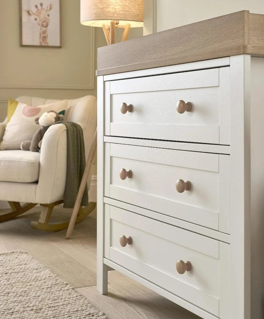Mamas & Papas Wedmore Nursery Dresser Changer - White/Natural | Mamas & Papas, Babies, Nursing, Dresser