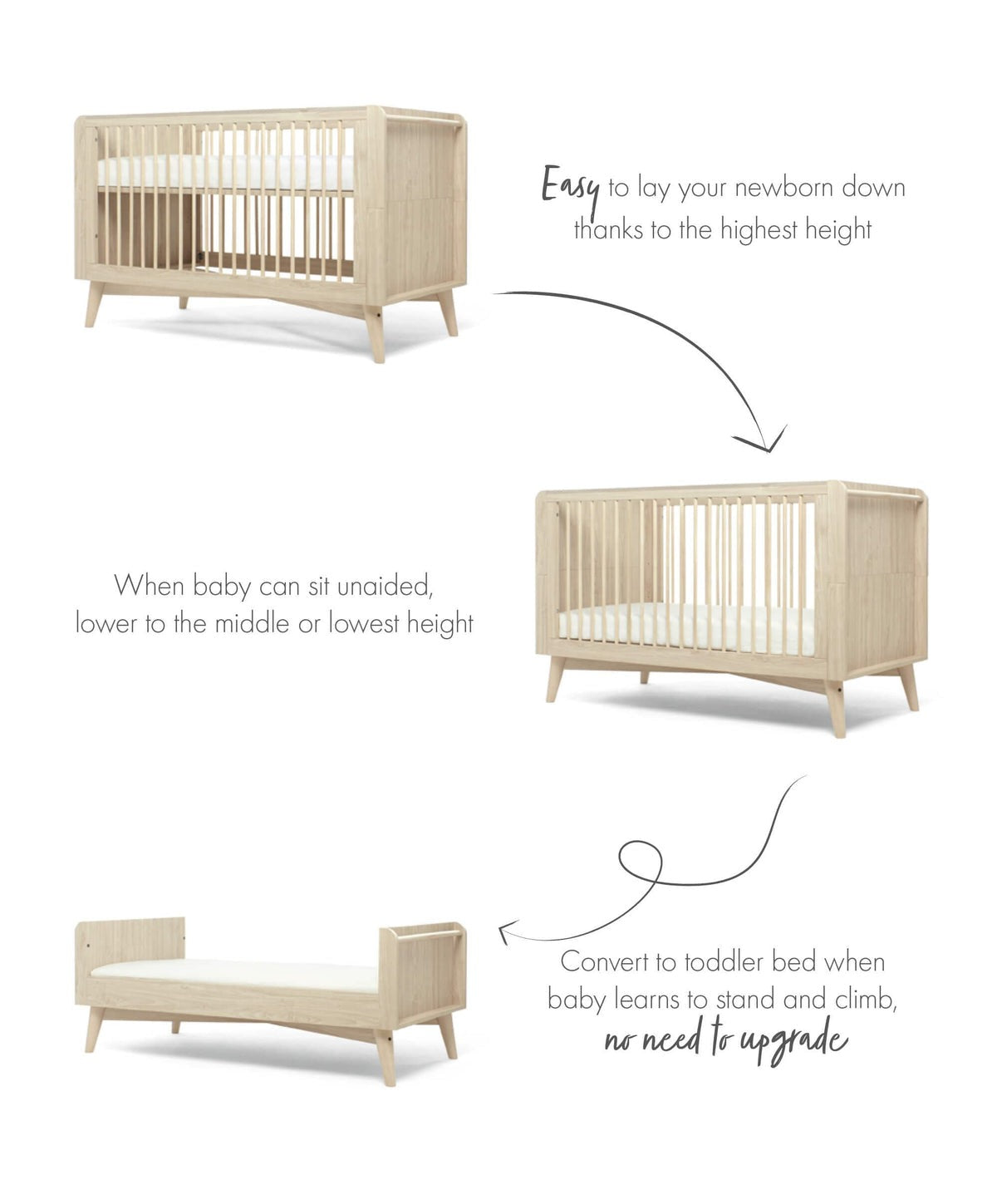 Mamas & Papas Coxley Cotbed Natural | Mamas & Papas, Babies, Nursing, 