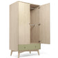 Mamas & Papas Coxley Wardrobe - Natural/ Olive Green | Mamas & Papas, Babies, Nursing, 