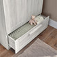 Mamas & Papas Atlas 2 Door Nursery Wardrobe with Storage Drawer - Nimbus White | Mamas & Papas, Babies, Nursing, Nursery Furniture