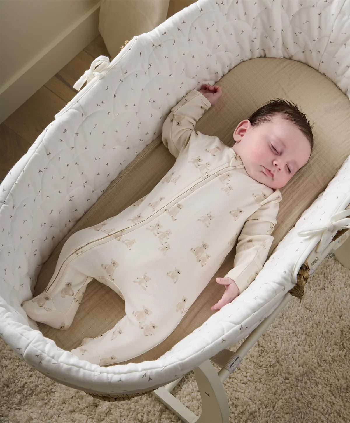 Mamas & Papas Teddy Bear All In One - Sand | Mamas & Papas, Babies, Nursing, Sleepsuit