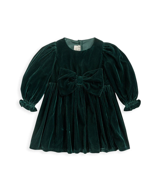 Mamas & Papas Velvet Bow Dress Green | Mamas & Papas, Babies, Nursing, Dress
