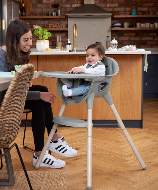 Mamas & Papas Juice Highchair - Washed Grey | Mamas & Papas, Babies, Nursing, Highchair