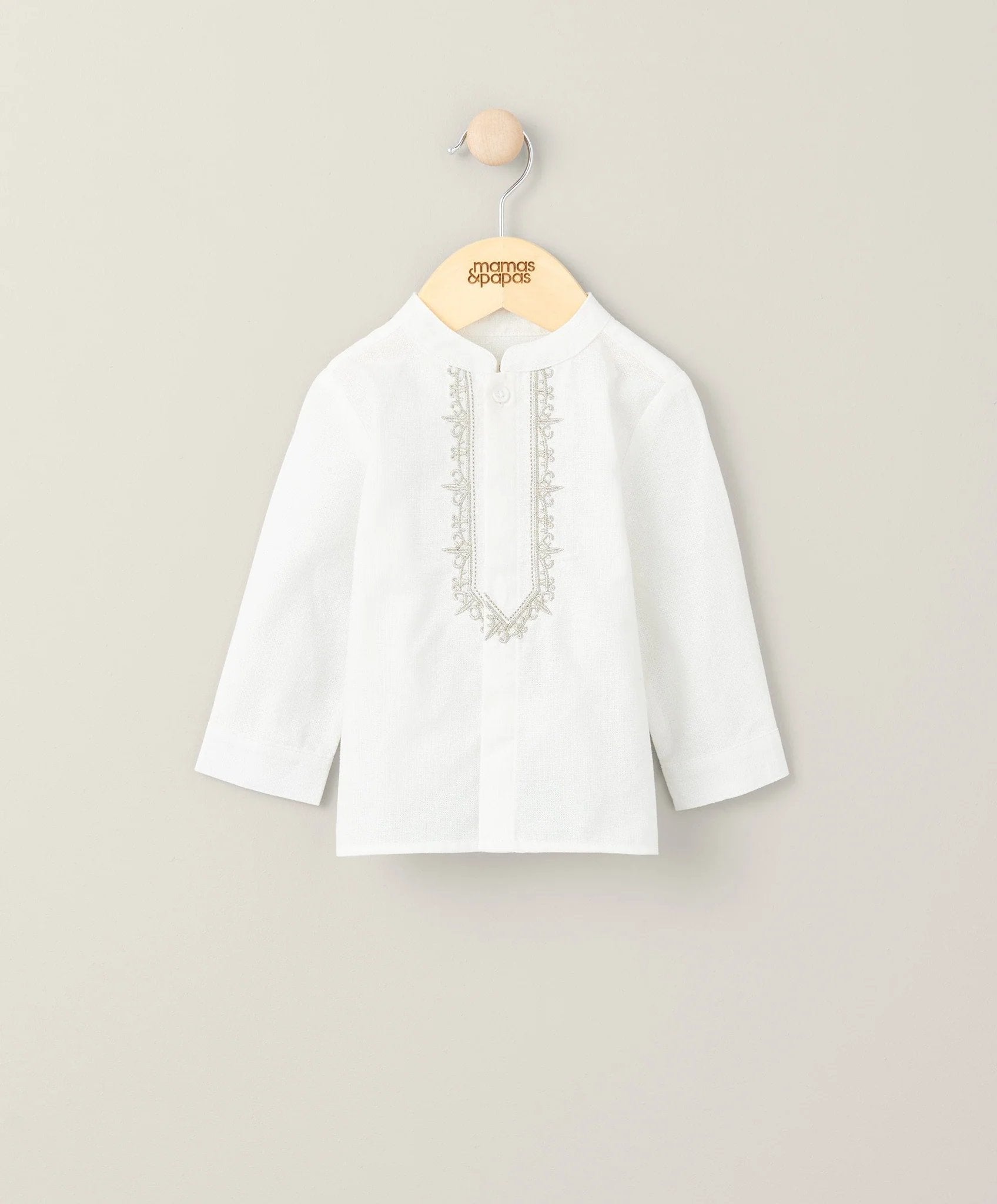 Mamas & Papas Embroidered Shirt - White | Mamas & Papas, Babies, Nursing, Shirt