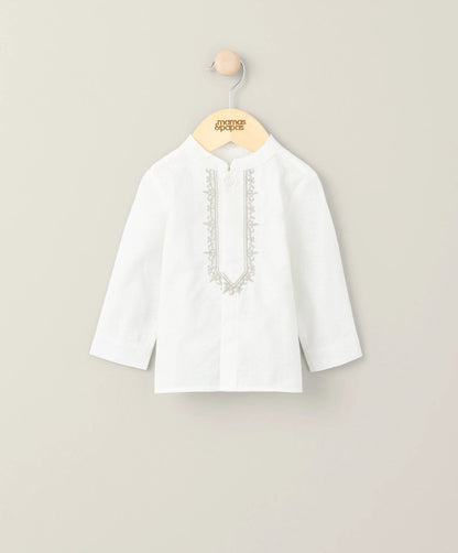 Mamas & Papas Embroidered Shirt - White | Mamas & Papas, Babies, Nursing, Shirt