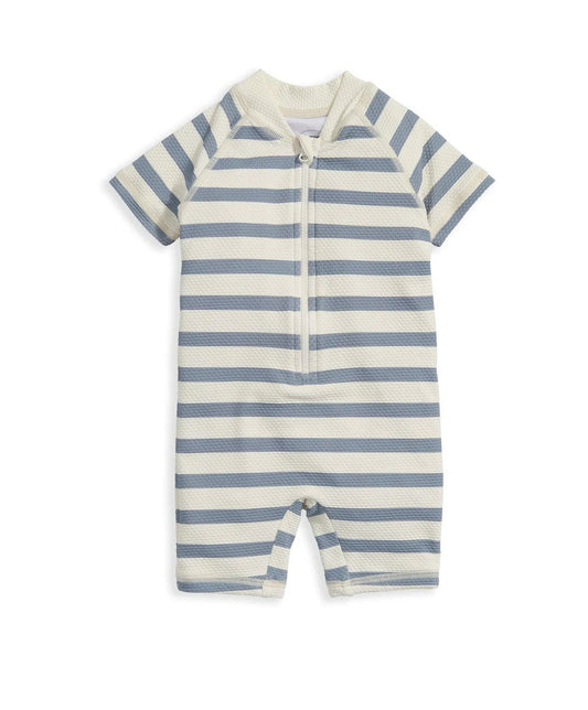 Mamas & Papas Short Sleeve Rashsuit Swimwear - Stripe | Mamas & Papas, Babies, Nursing, Swimsuit