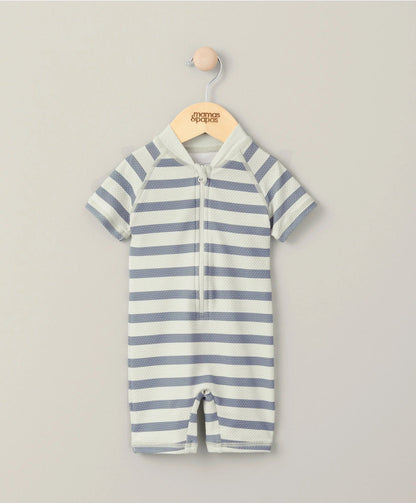 Mamas & Papas Short Sleeve Rashsuit Swimwear - Stripe | Mamas & Papas, Babies, Nursing, Swimsuit