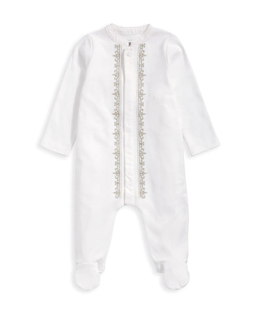 Mamas & Papas Embroidered Sleepsuit - White | Mamas & Papas, Babies, Nursing, Sleepsuit
