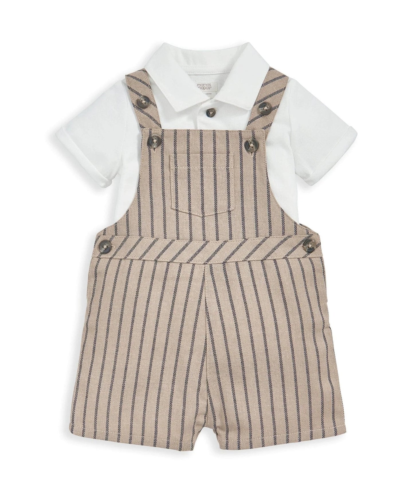 Mamas & Papas Dungaree & T-Shirt Outfit Set | Mamas & Papas, Babies, Nursing, Set