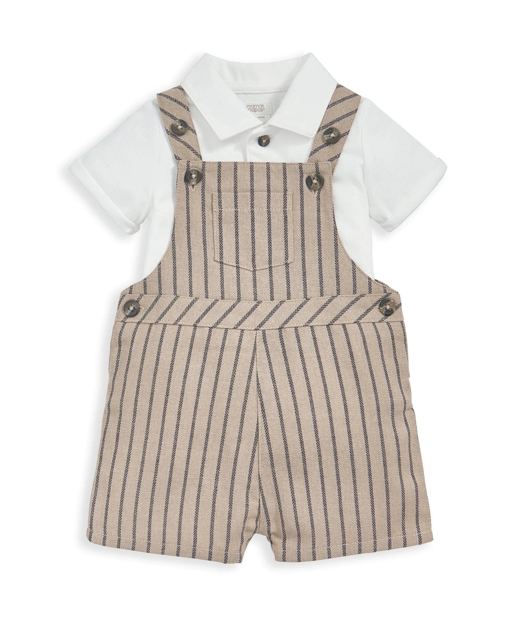 Mamas & Papas Dungaree & T-Shirt Outfit Set | Mamas & Papas, Babies, Nursing, Set