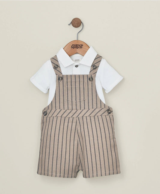 Mamas & Papas Dungaree & T-Shirt Outfit Set | Mamas & Papas, Babies, Nursing, Set