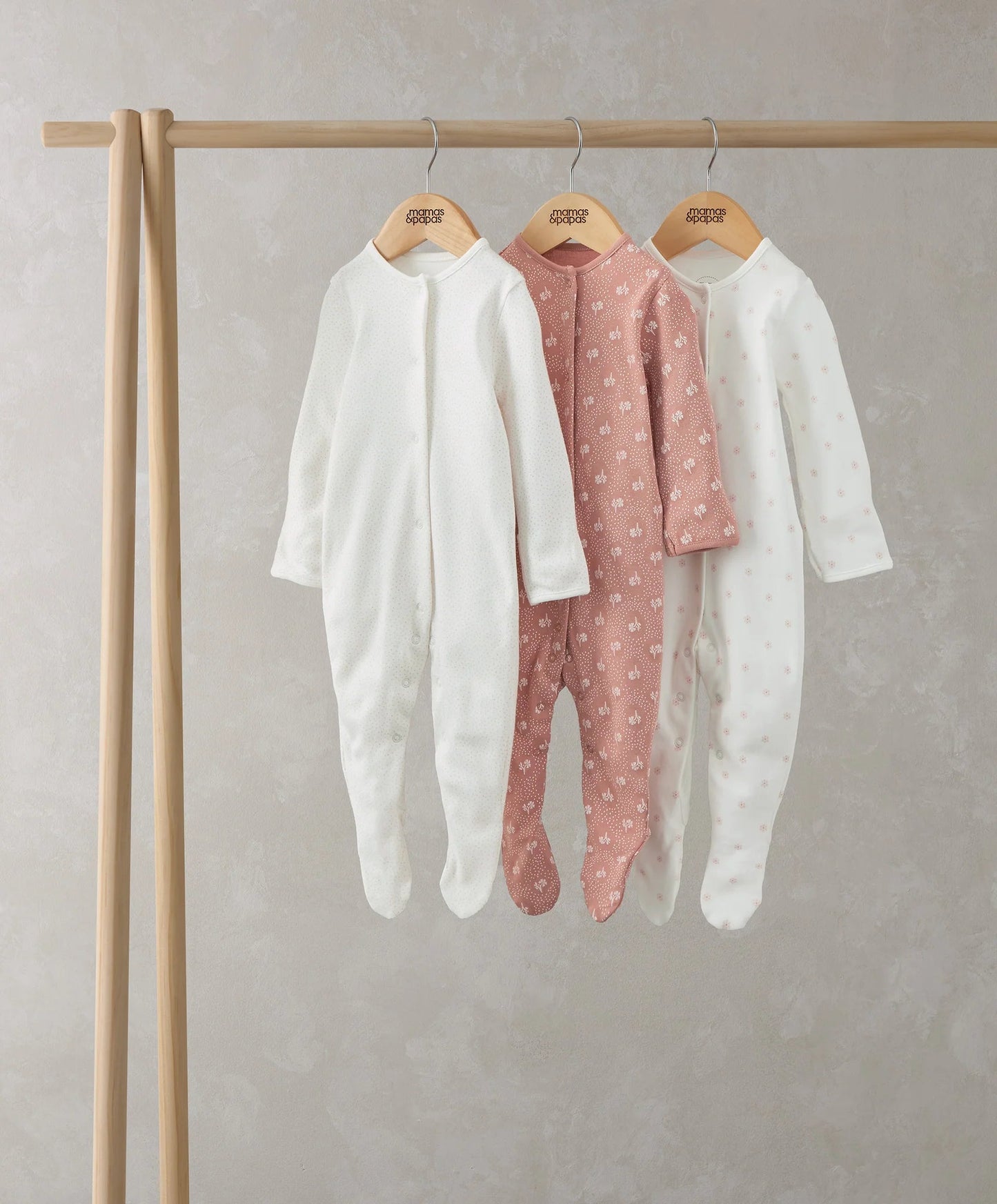 Mamas & Papas Floral Print Sleepsuits (Set of 3) | Mamas & Papas, Babies, Nursing, Sleepsuit