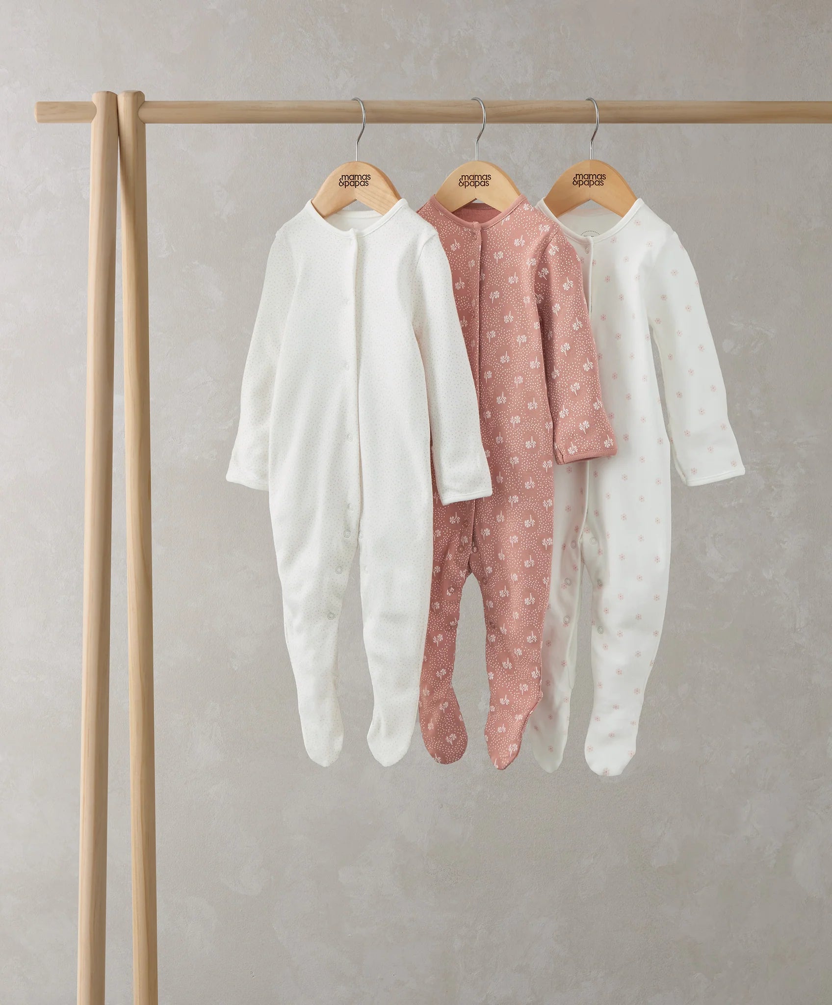Mamas & Papas Floral Print Sleepsuits (Set of 3) | Mamas & Papas, Babies, Nursing, Sleepsuit