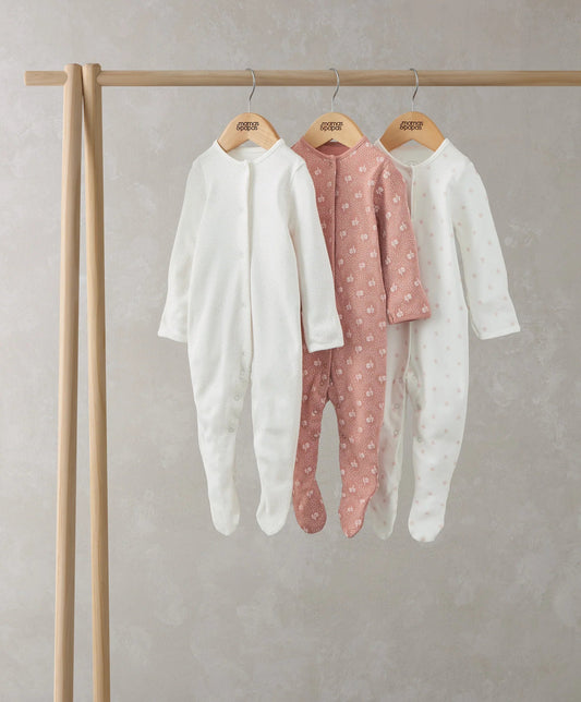 Mamas & Papas Floral Print Sleepsuits (Set of 3) | Mamas & Papas, Babies, Nursing, Sleepsuit