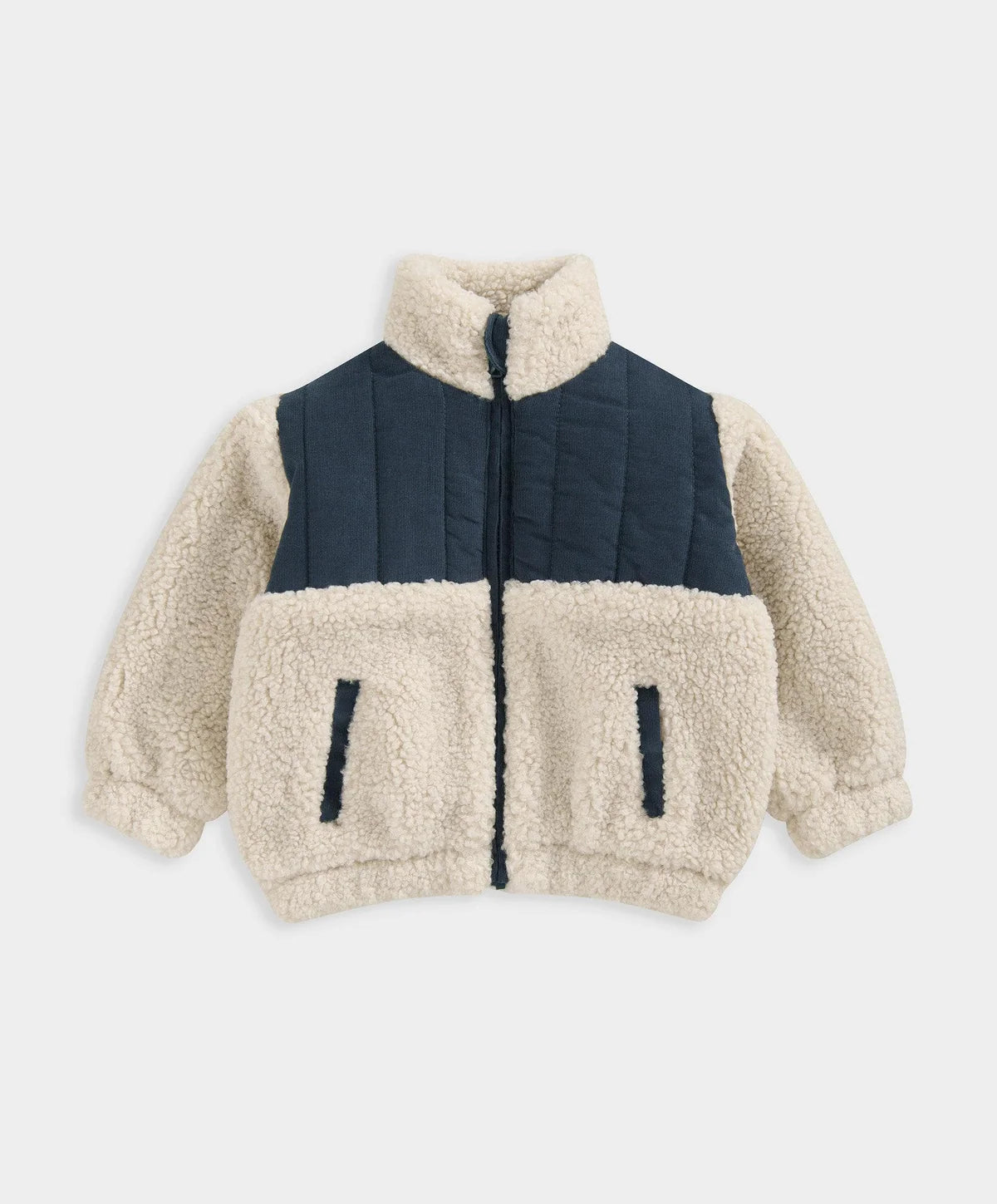 Mamas & Papas Borg Jacket - Black/Beige | Mamas & Papas, Babies, Nursing, Jacket
