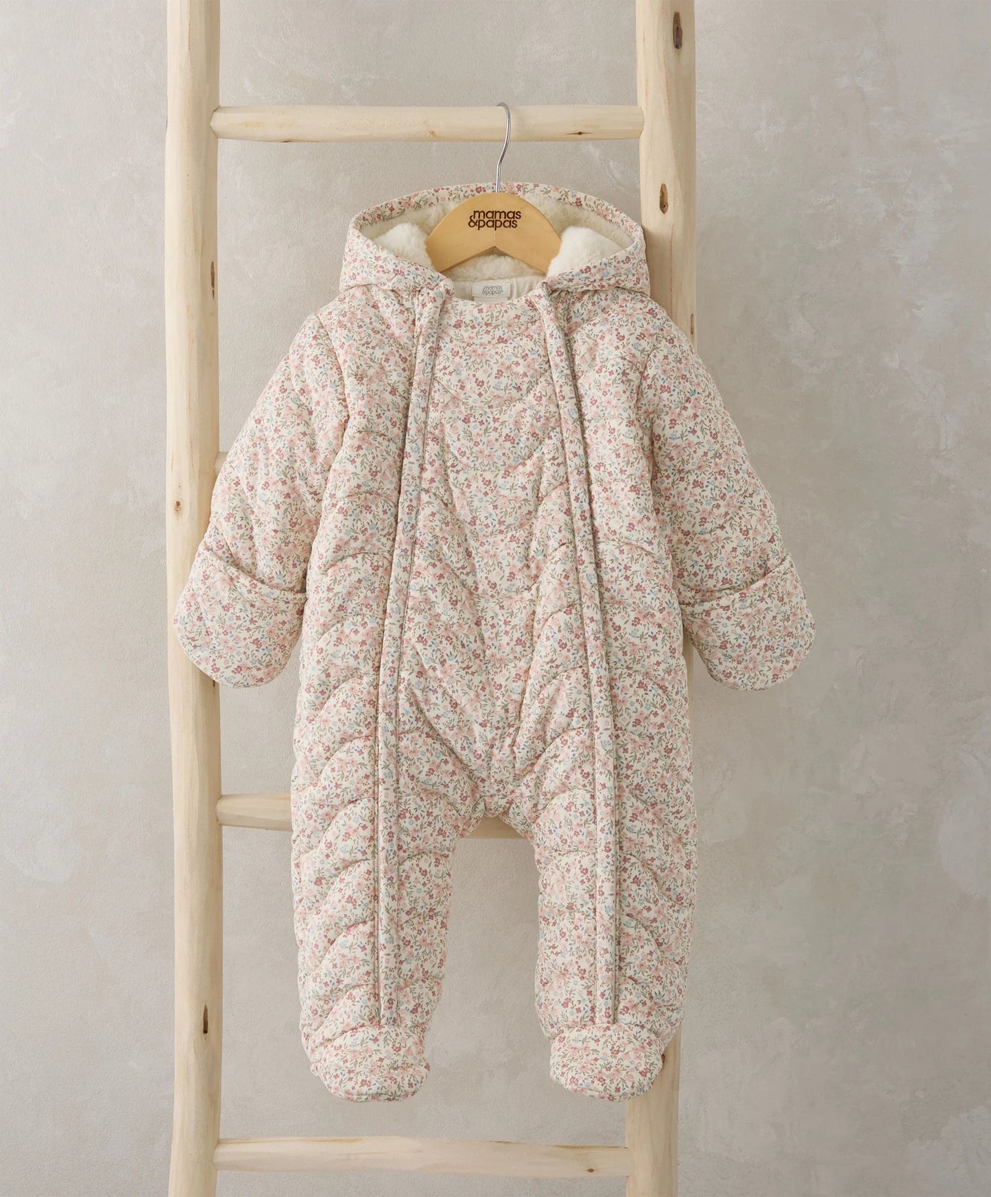 Mamas & Papas Floral Quilted Pramsuit | Mamas & Papas, Babies, Nursing, Pramsuit
