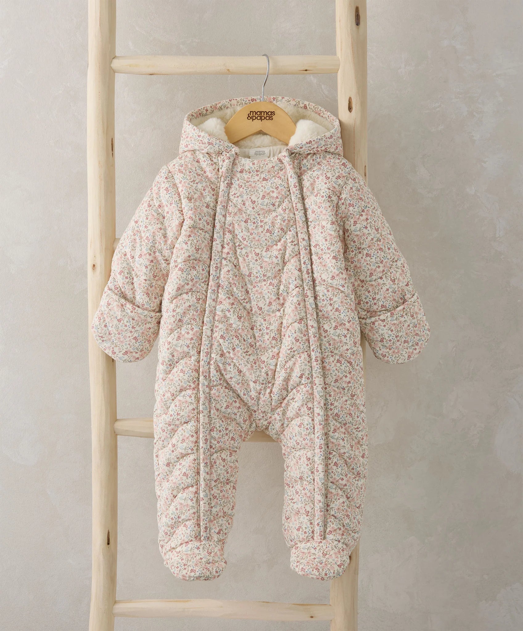 Mamas & Papas Floral Quilted Pramsuit | Mamas & Papas, Babies, Nursing, Pramsuit