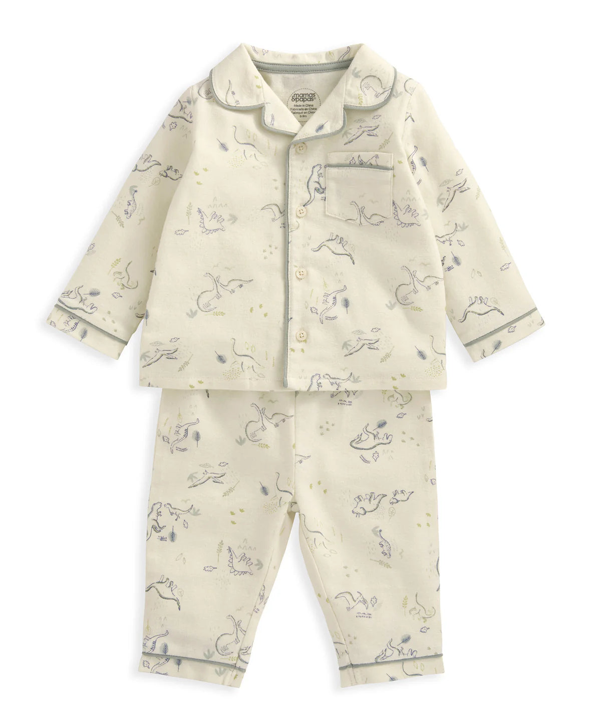 Mamas & Papas Dino Woven Pyjamas | Mamas & Papas, Babies, Nursing, Sleepsuit