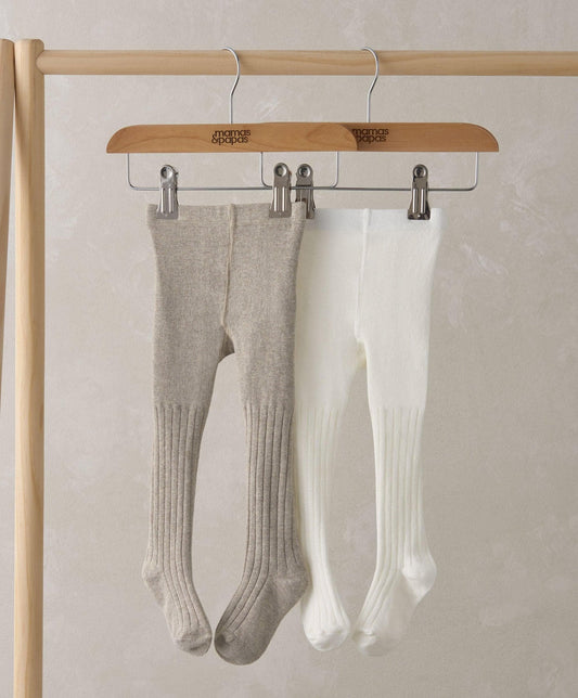 Mamas & Papas Knitted Tights Set of 2 Oatmeal | Mamas & Papas, Babies, Nursing, Tight