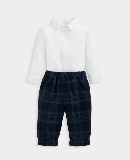 Mamas & Papas Woven Check Trousers & Bodysuit | Mamas & Papas, Babies, Nursing, Set