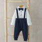 Mamas & Papas Bow Tie, Braces, Bodysuit & Trousers Outfit Set | Mamas & Papas, Babies, Nursing, Bodysuit