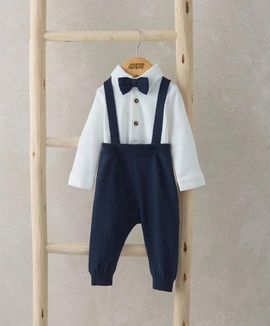 Mamas & Papas Bow Tie, Braces, Bodysuit & Trousers Outfit Set | Mamas & Papas, Babies, Nursing, Bodysuit