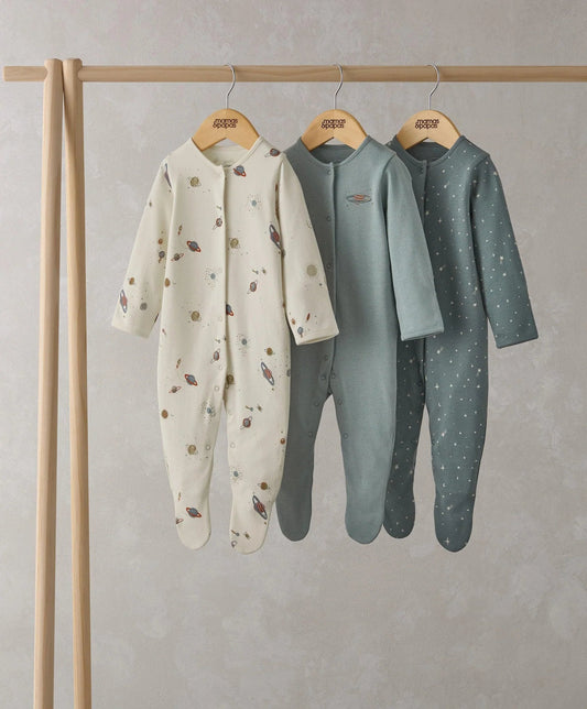 Mamas & Papas Planets Sleepsuits (Set of 3) | Mamas & Papas, Babies, Nursing, Sleepsuit