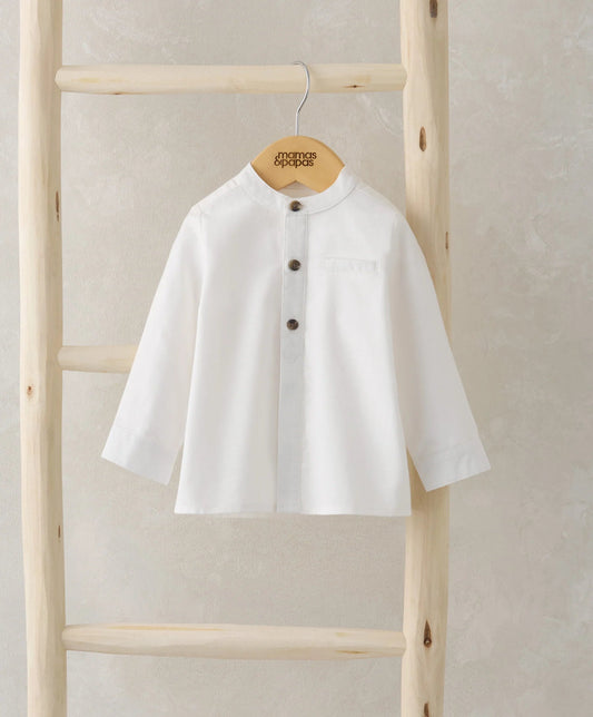 Mamas & Papas Grandad Collar Shirt | Mamas & Papas, Babies, Nursing, Shirt