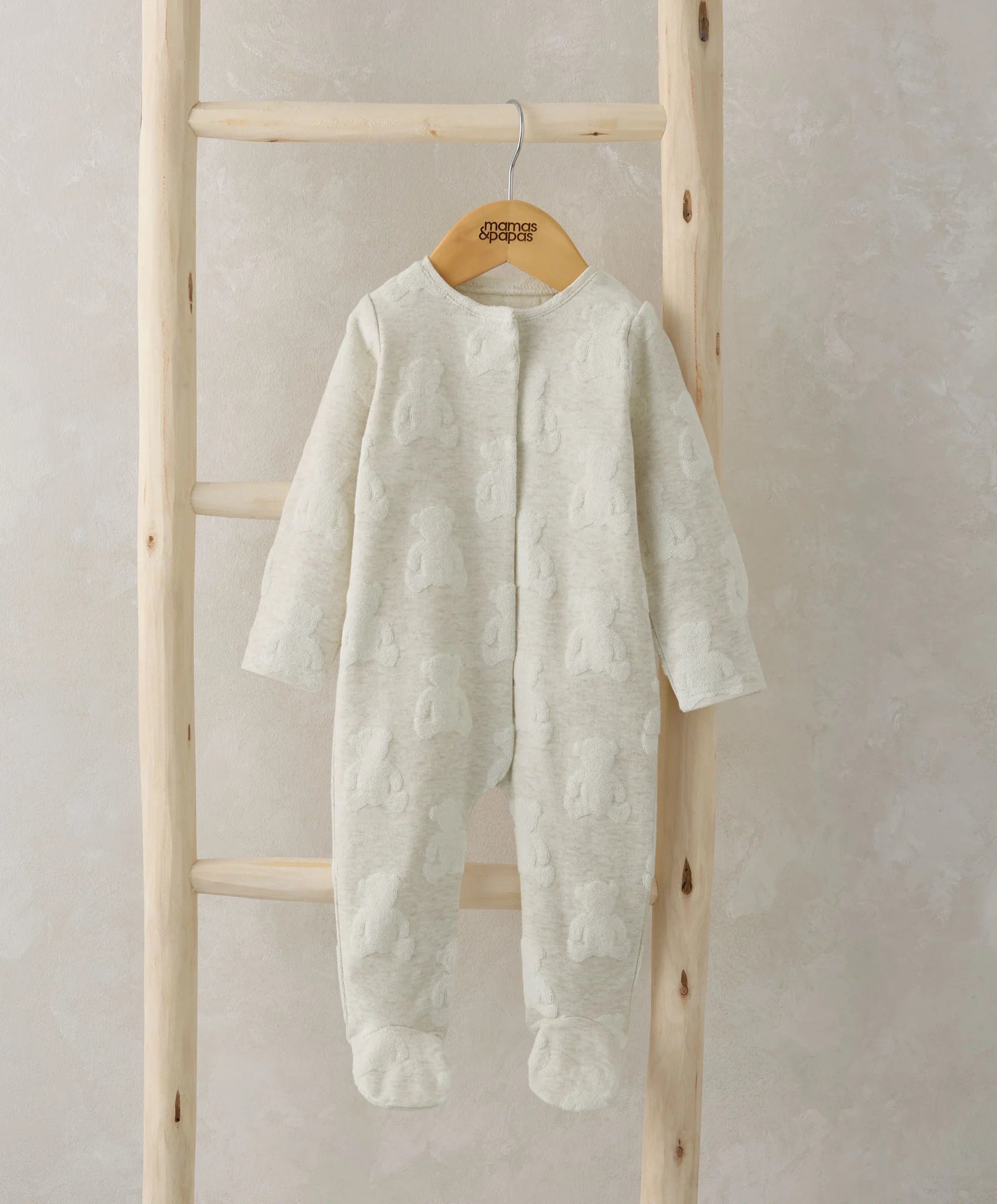 Mamas & Papas Teddy Bear All In One - Textured Brown | Mamas & Papas, Babies, Nursing, Sleepsuit