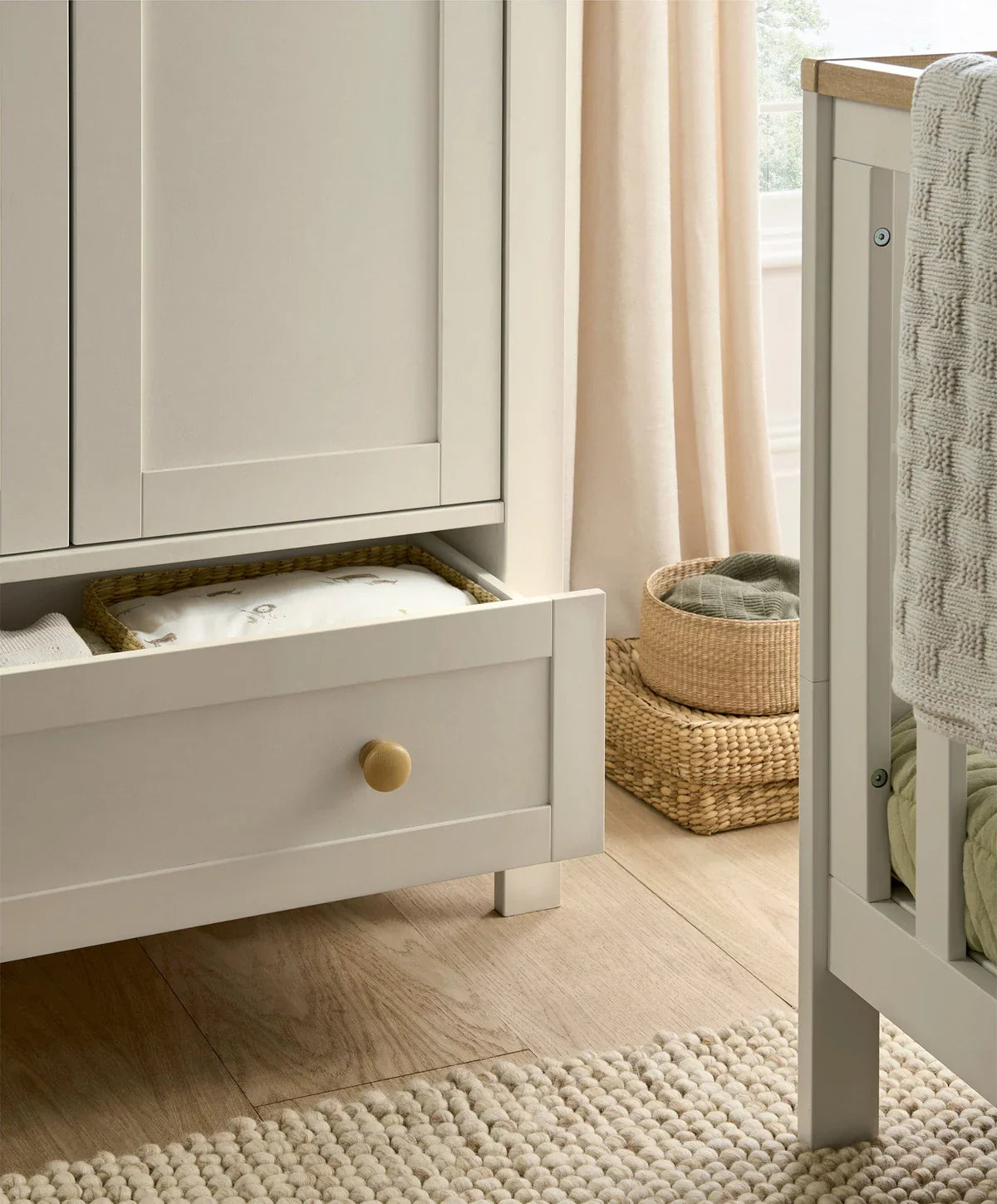 Wedmore Wardrobe - Pebble Grey