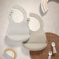 Pack of 2 Silicone Bibs With Print