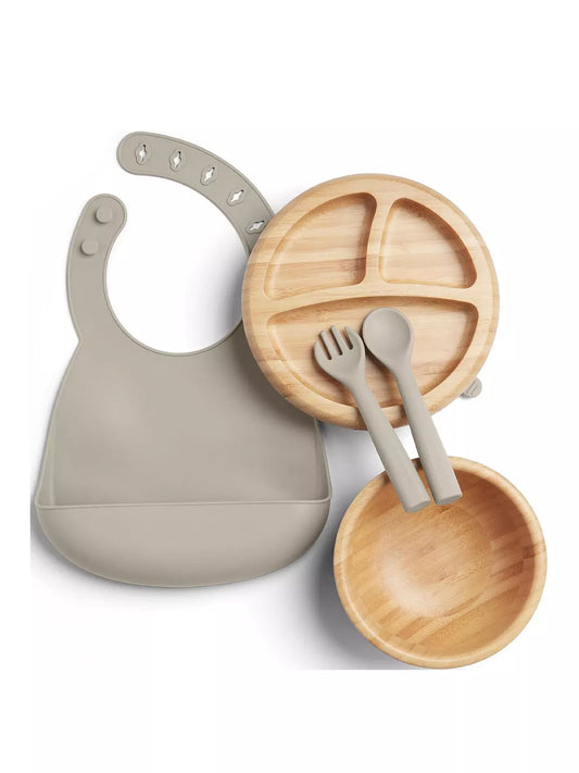 Mamas & Papas 4 Piece Bamboo Weaning Starter Kit Feeding Set USA, Lebanon Babies