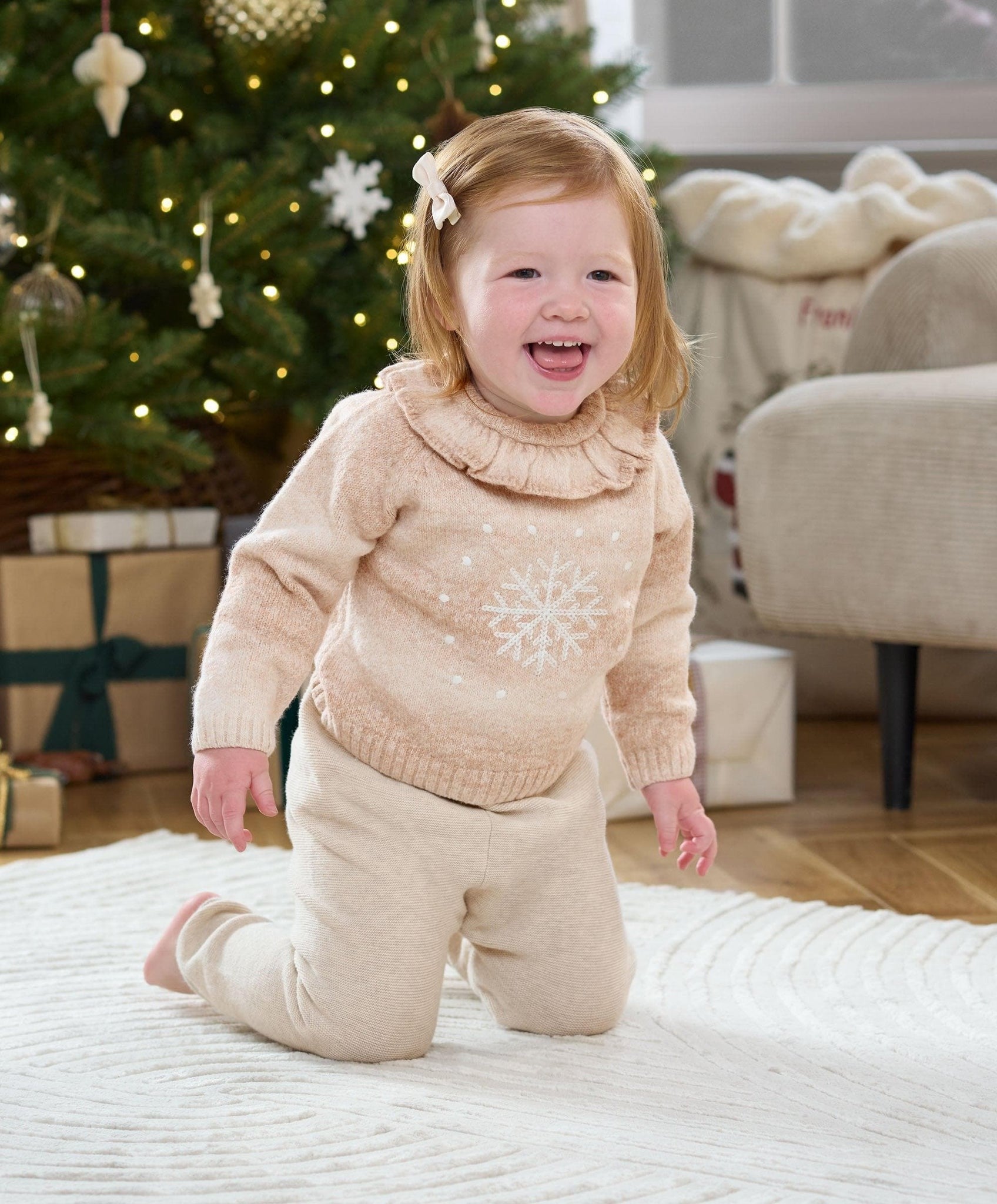 Mamas & Papas Snowflake Christmas Jumper | Mamas & Papas, Babies, Nursing, Pant
