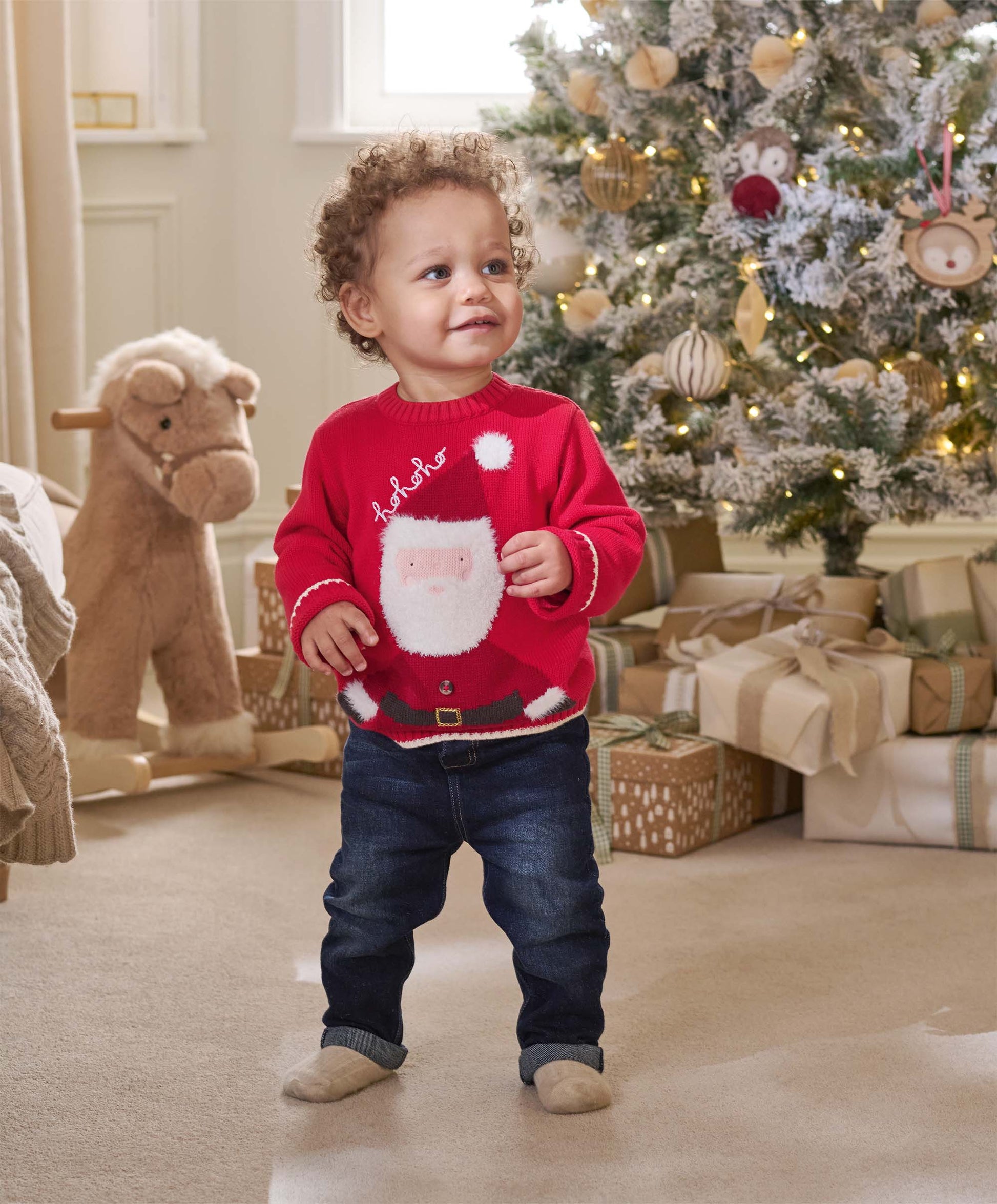Mamas & Papas Santa Jumper | Mamas & Papas, Babies, Nursing, Pant