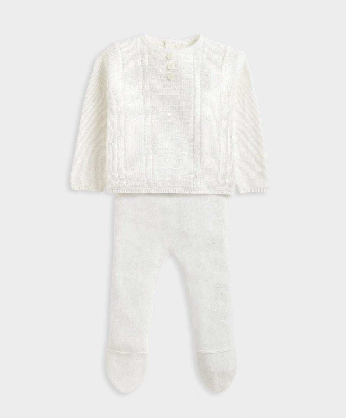 Mamas & Papas Knitted Cardigan & Leggings 2 Piece White | Mamas & Papas, Babies, Nursing, Set